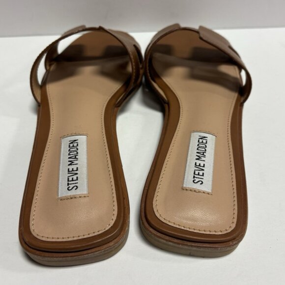Steve Madden Brown Slide Sandals - Picture 4 of 6